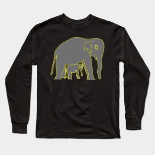 Protect Me - I am a baby elephant. Long Sleeve T-Shirt